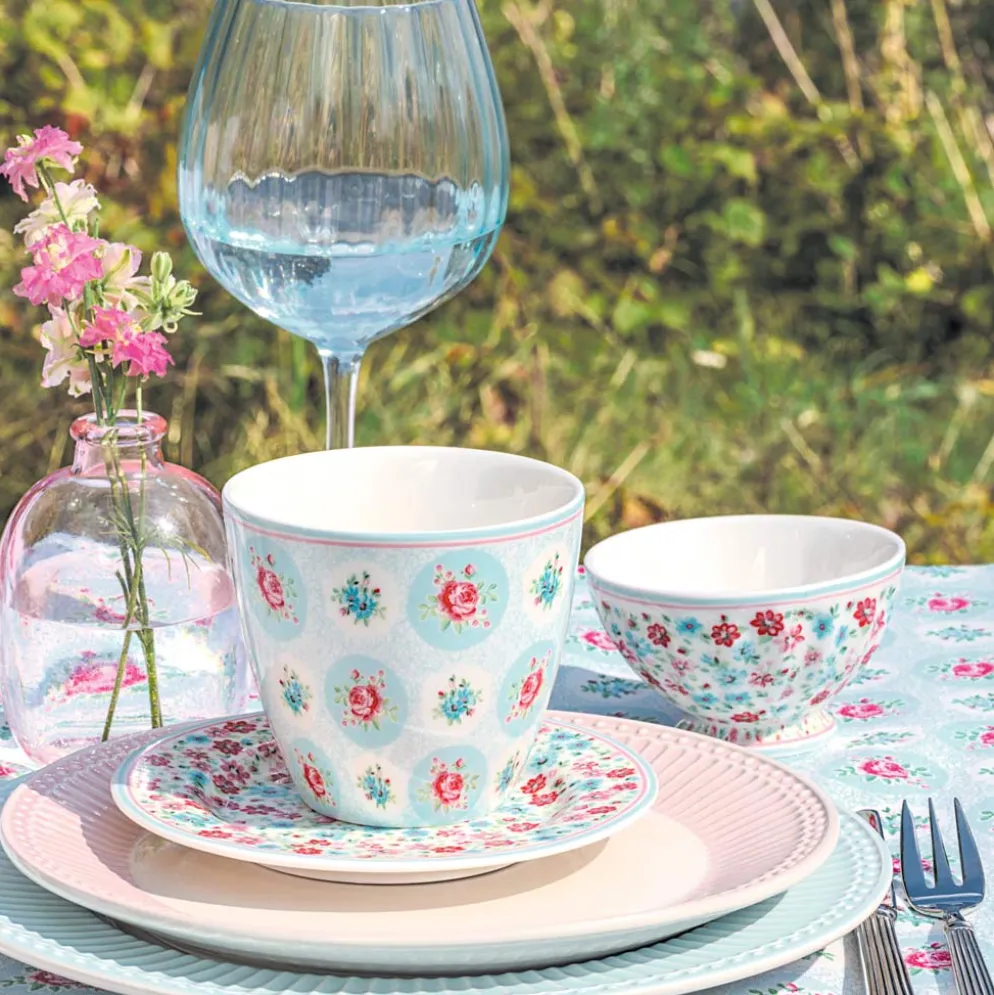 GreenGate Latte Cup Becher Elle pale blue