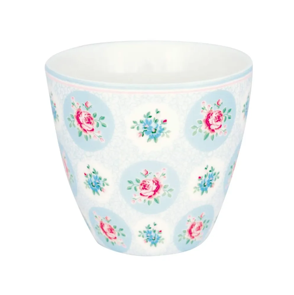 GreenGate Latte Cup Becher Elle pale blue