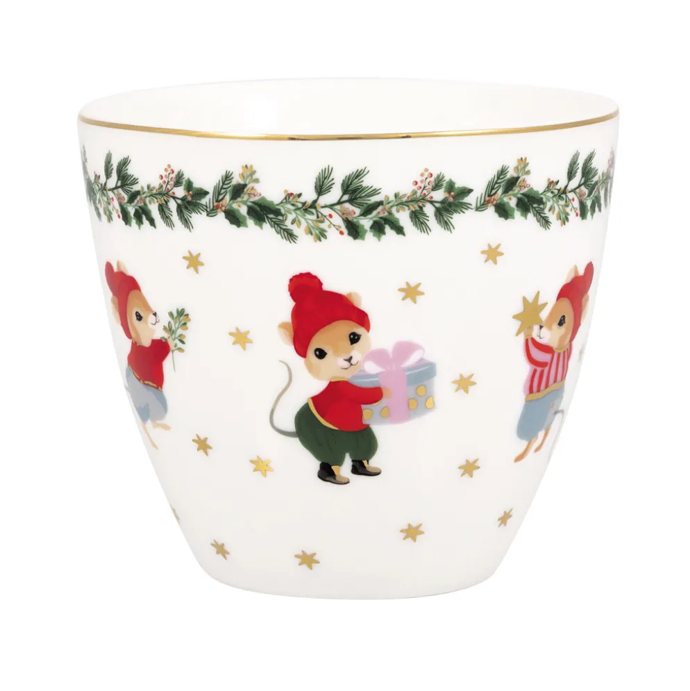 GreenGate Latte Cup Becher Joanni white
