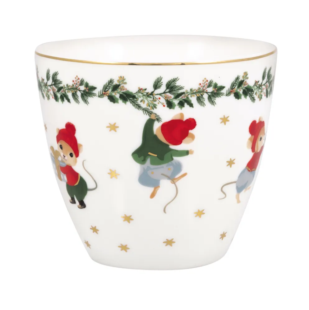 GreenGate Latte Cup Becher Joanni white