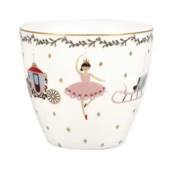 GreenGate Latte Cup Becher Royal christmas white