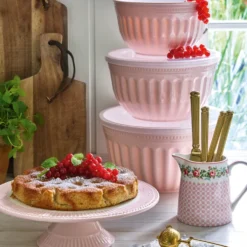 GreenGate Schüssel mit Deckel Alice Pale Pink 3er-Set