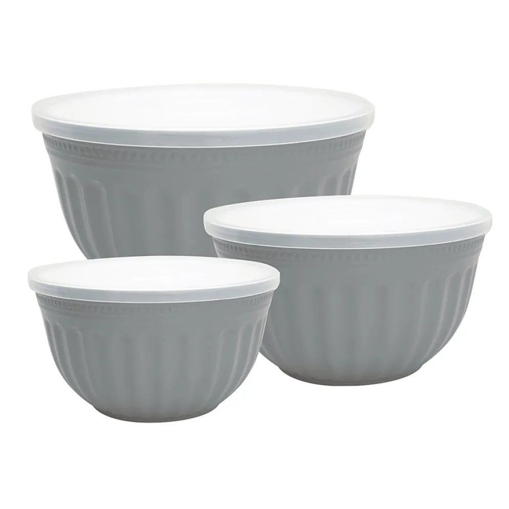 GreenGate Schüssel mit Deckel Alice Grey 3er-Set