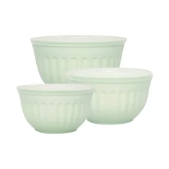 GreenGate Schüssel mit Deckel Alice pale green 3er-Set