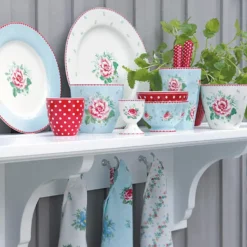GreenGate Speiseteller Alivia pale blue white