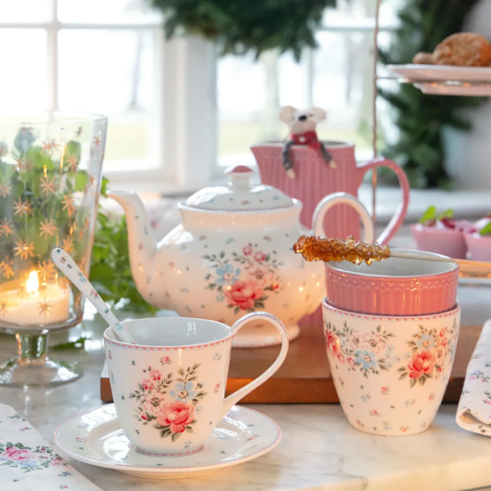 GreenGate Speiseteller Clara white 25,6 cm