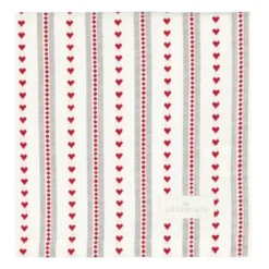 GreenGate Stoffserviette Esther red woven