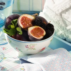 GreenGate Stoffserviette mit Spitze Suzette pale blue