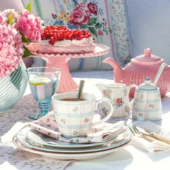 GreenGate Stoffserviette mit Spitze Leona white