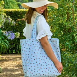 GreenGate Stoffserviette mit Spitze Lianca pale blue