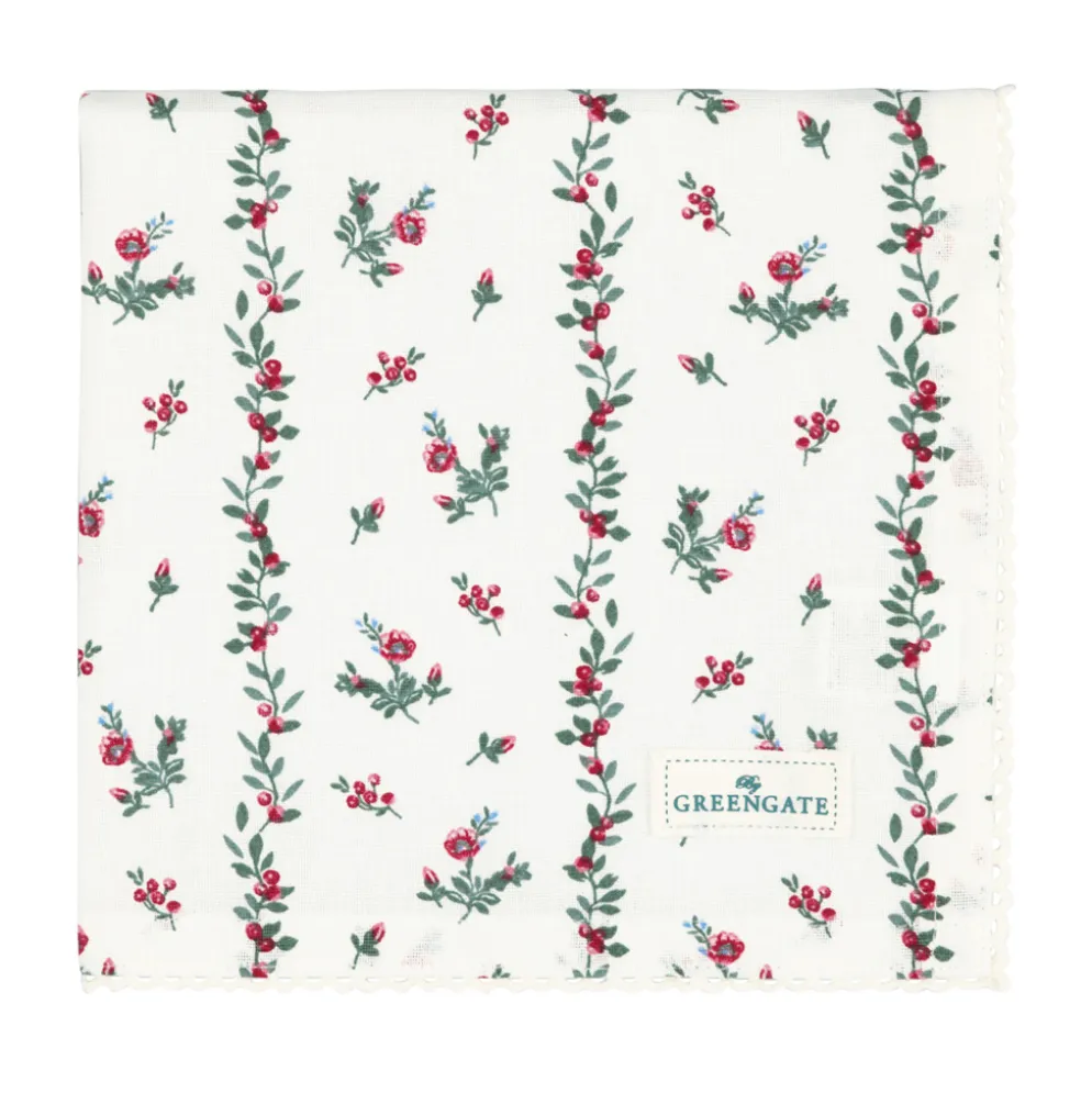 GreenGate Stoffserviette with lace Gracy white