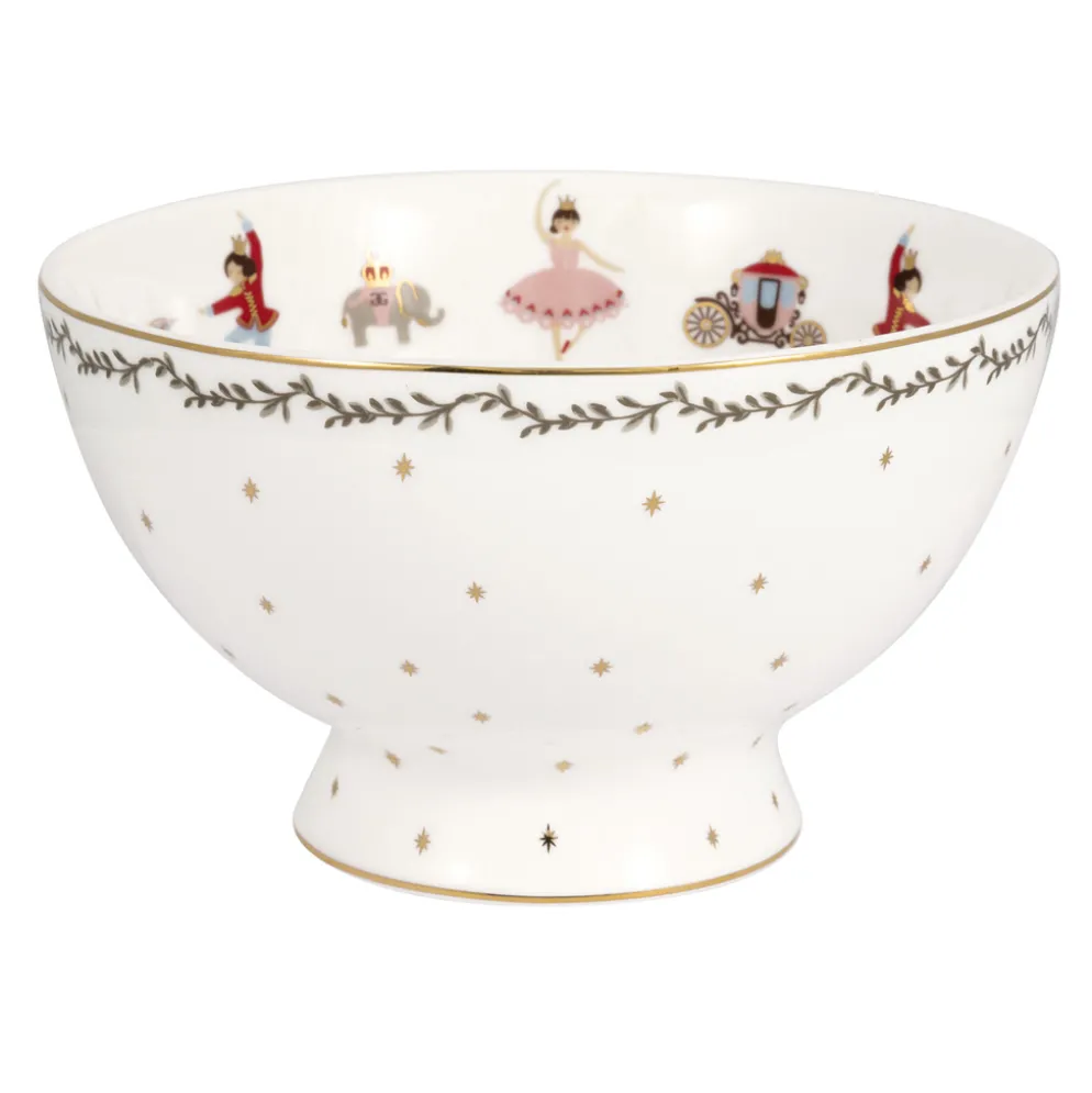 GreenGate Suppenschüssel Royal christmas white