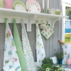 GreenGate Tasche Agnes white bestickt