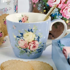 GreenGate Tasse Laura dusty blue