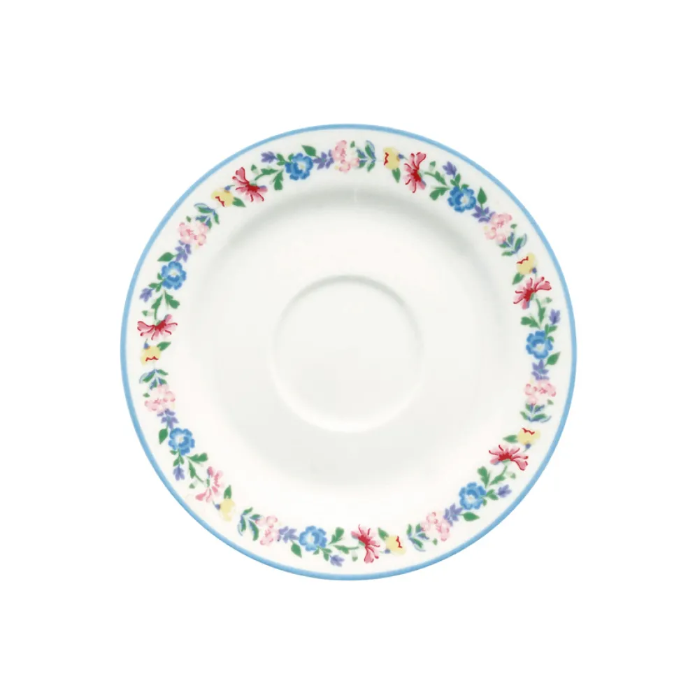 GreenGate Tasse mit Unterteller Elina white