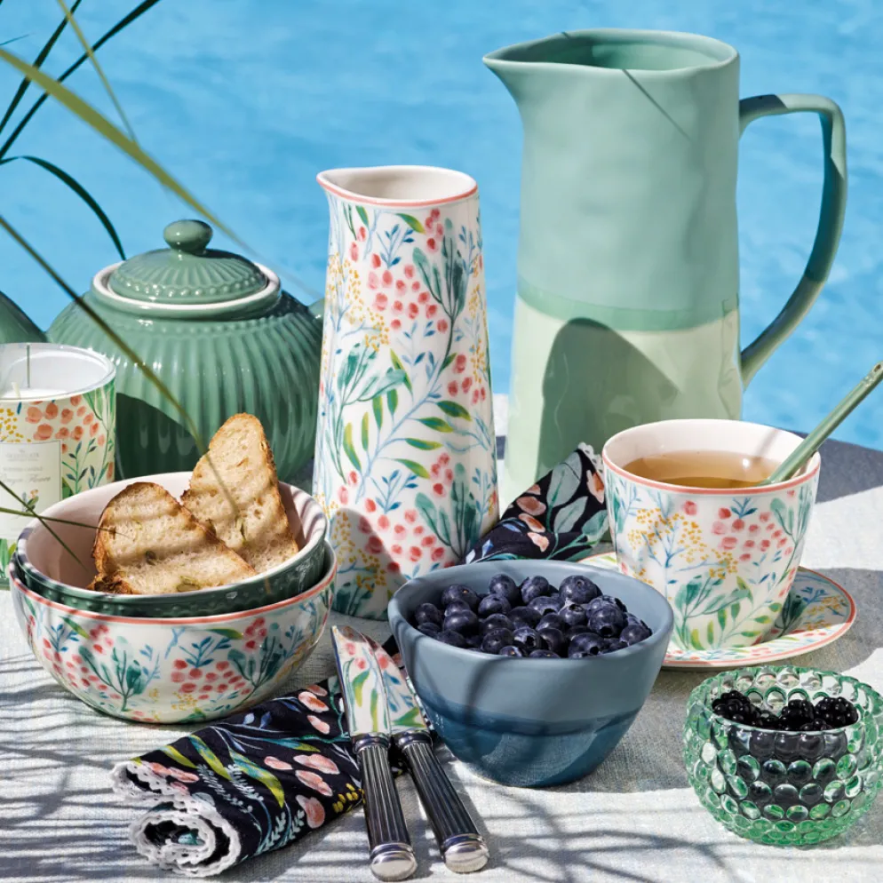 GreenGate Teekanne Alice Dusty Green