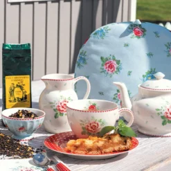 GreenGate Teekanne rund Alivia white