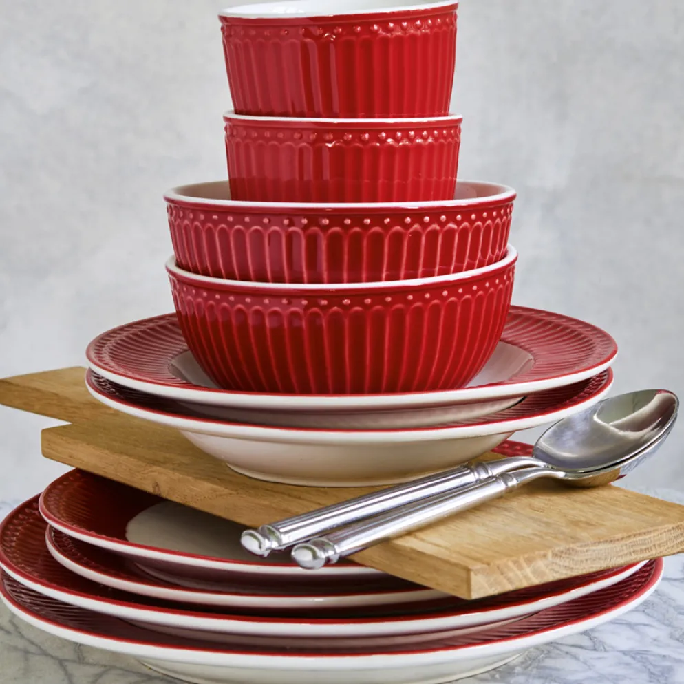 GreenGate Teller Alice Red 17,5 cm