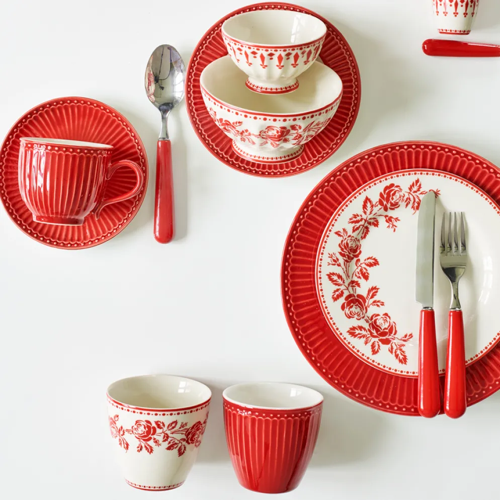 GreenGate Teller Alice Red 17,5 cm