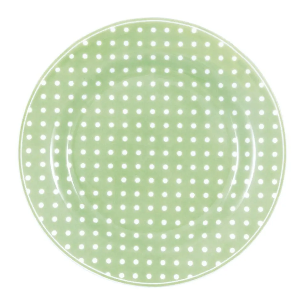 GreenGate Teller Dotty pale green 20,2 cm