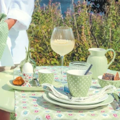 GreenGate Teller Dotty pale green 20,2 cm