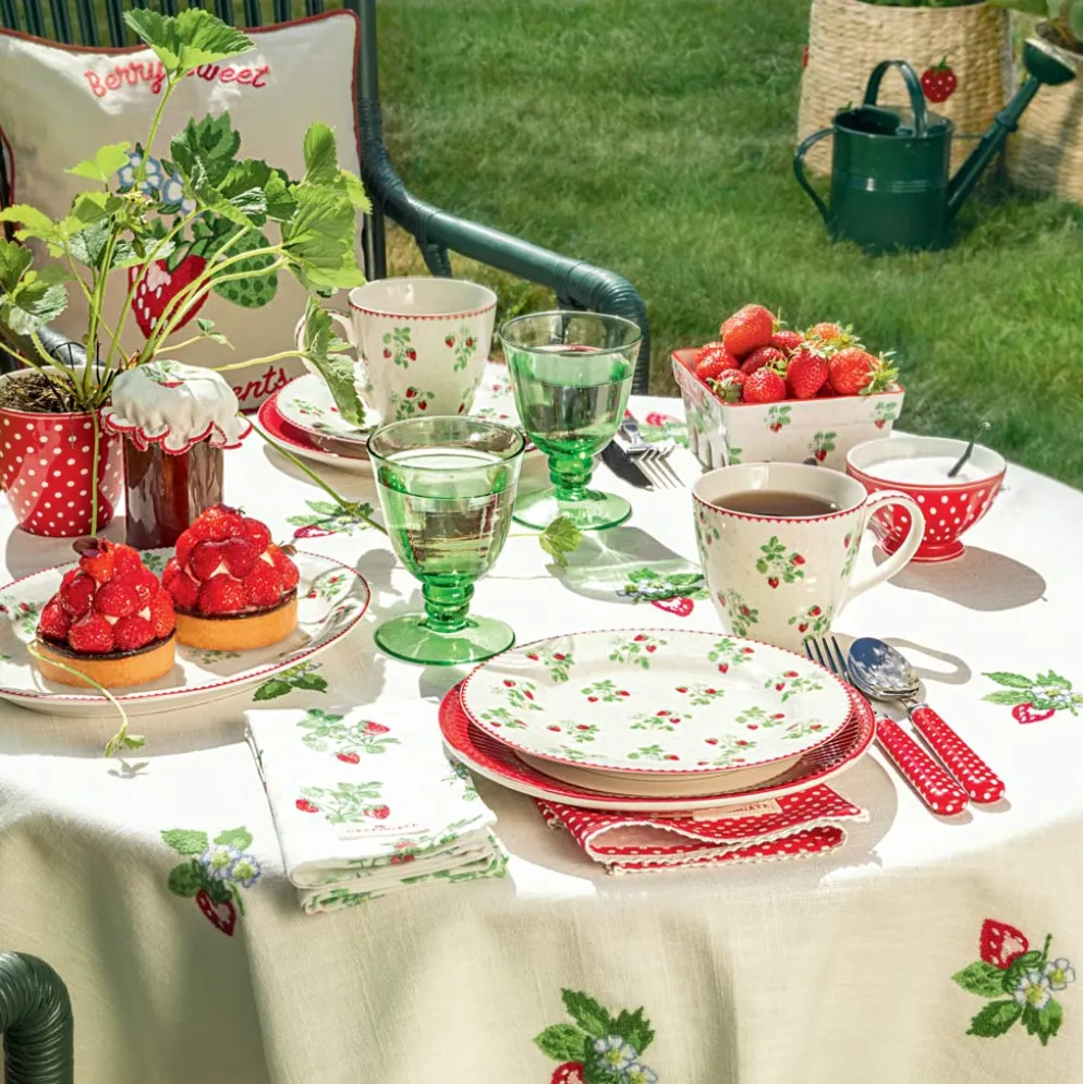 GreenGate Teller Dotty red 20,2 cm