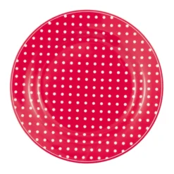 GreenGate Teller Dotty red 20,2 cm