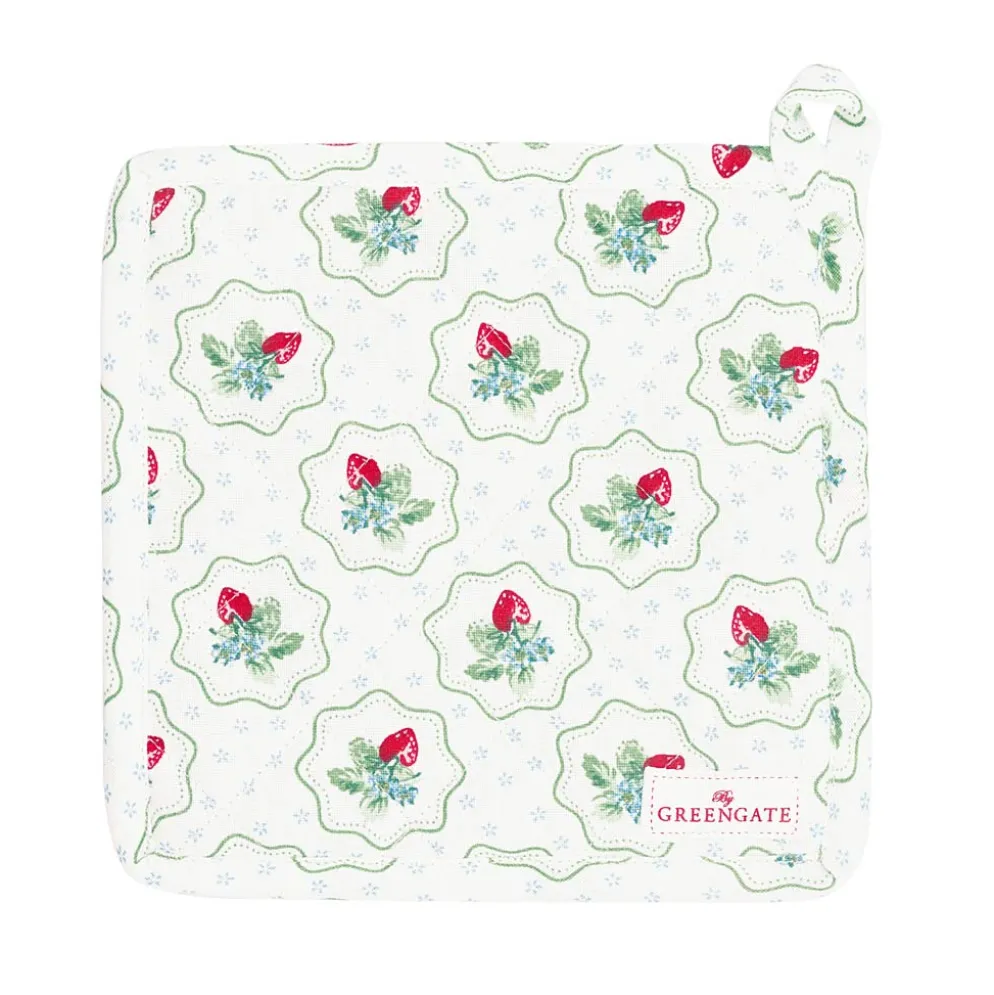GreenGate Topflappen Berry petit white 2er-Set