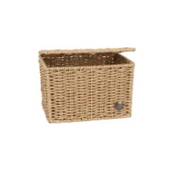 Handed By Korb Celeste mit Deckel natural light brown S