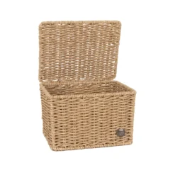 Handed By Korb Celeste mit Deckel natural light brown S