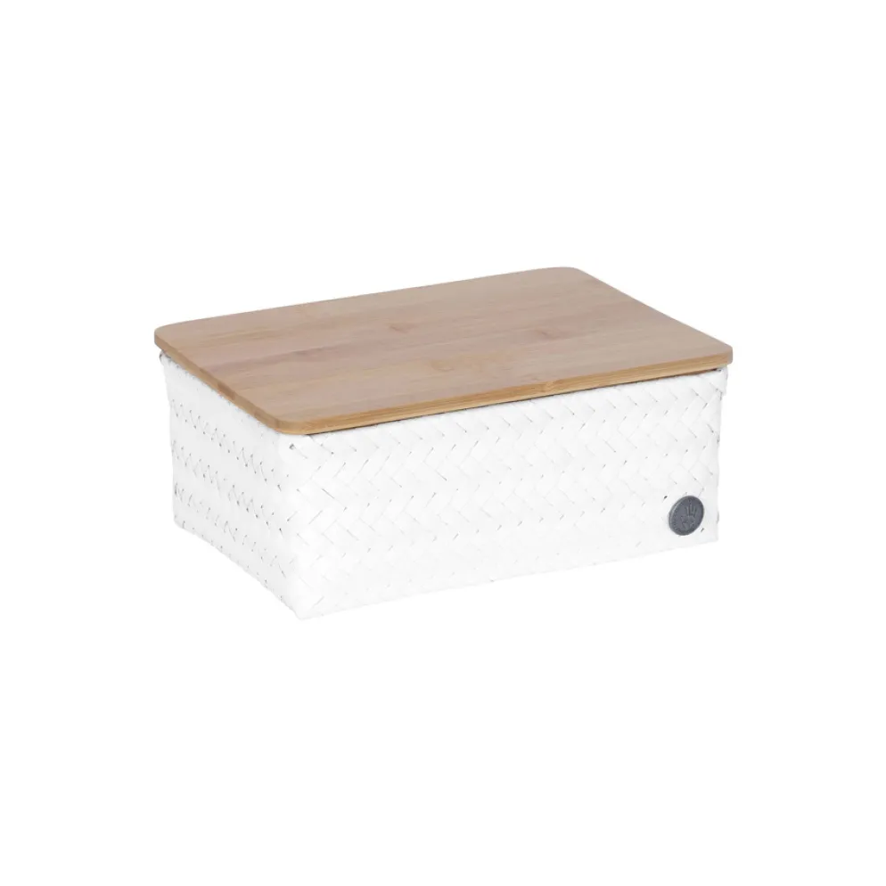 Handed By Korb Top Fit Medium High White mit Deckel