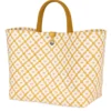 Handed By Shopper Motif White/Mustard