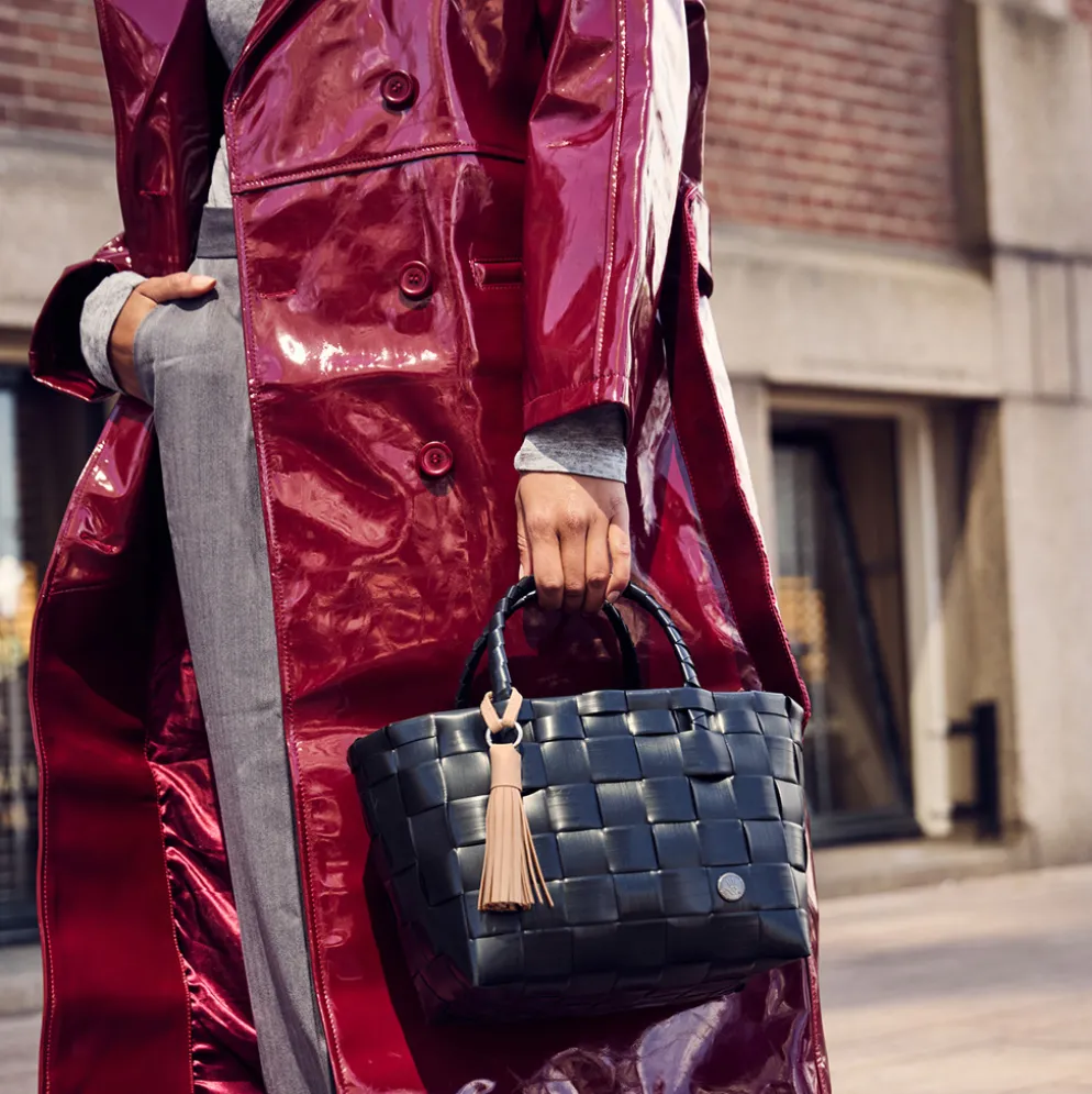 Handed By Tasche Mini Paris black XS/nougat cream