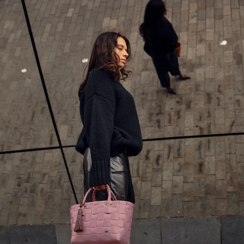 Handed By Tasche Mini Paris rustic pink XS/dark chocolate