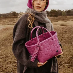 Handed By Tasche Mini Paris Shopper raspberry pink XS