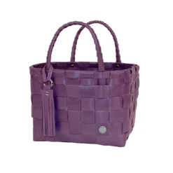 Handed By Tasche Mini Paris Shopper velvet eggplant XS
