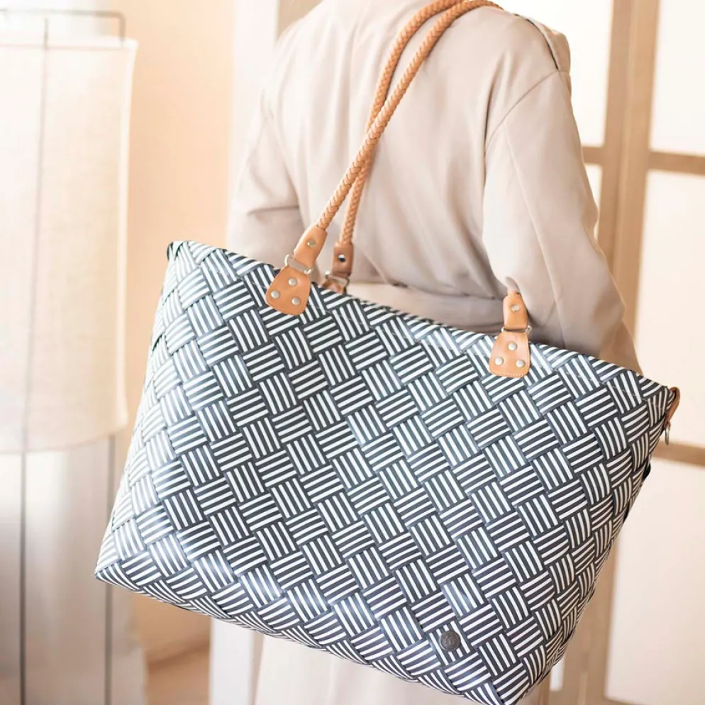 Handed By Tasche Saint-Maxime stripes Dark Grey/Stripes XL