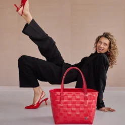 Handed By Tasche Shopper Color Match pepper red S