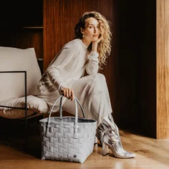 Handed By Tasche Shopper Paris pebble grey S