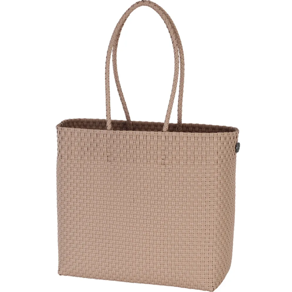 Handed By Tasche Shopper Solo caffé latte M