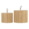 IB LAURSEN Box mit Bambusdeckel rund 2er-Set