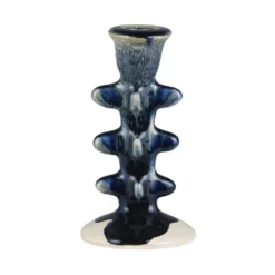 IB LAURSEN Kerzenhalter Avignon rustikal Blau