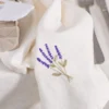 IB LAURSEN Stoffserviette Flora butter cream mit Lavendel 2er-Set