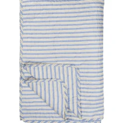 IB LAURSEN Tagesdecke Quilt mit weißen und braunen Streifen