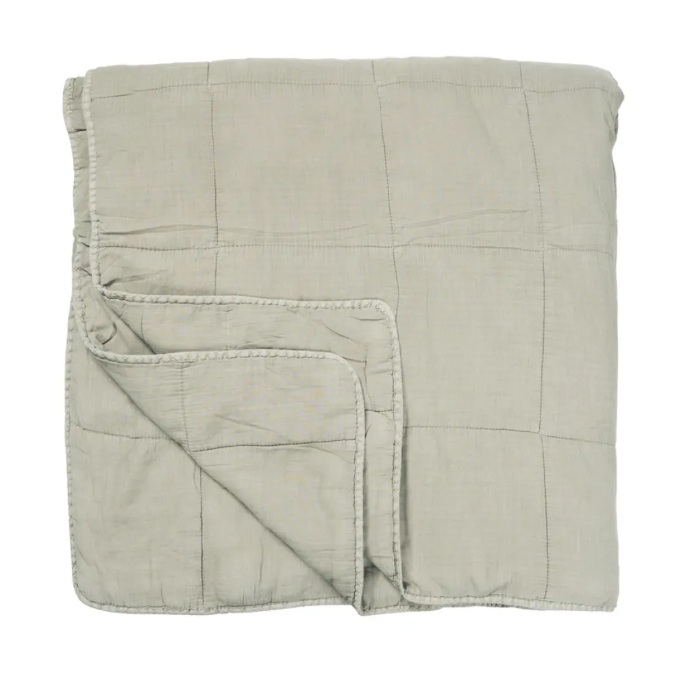 IB LAURSEN Tagesdecke Quilt Vintage Fog 240 x 240 cm