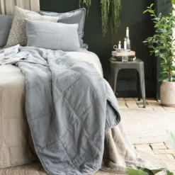 IB LAURSEN Tagesdecke Quilt Vintage Fog 240 x 240 cm