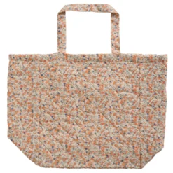 IB LAURSEN Tasche wattiert mit orangen und blauen Blumen