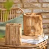 IB LAURSEN Windlicht rund mit Glaseinsatz 19,5 cm