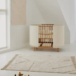Kas Kopenhagen Babybett Kai Cream Oak inkl. Matratze