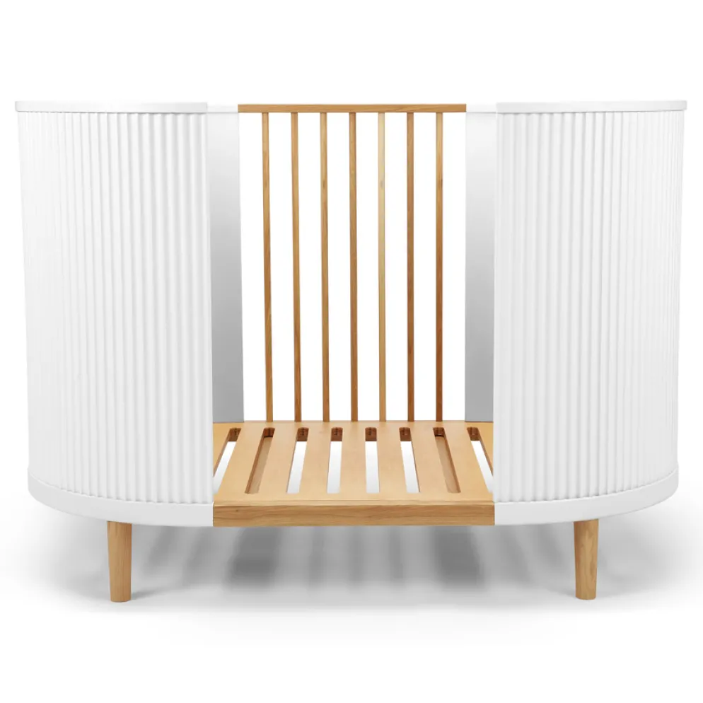 Kas Kopenhagen Babybett Kai White Oak inkl. Matratze